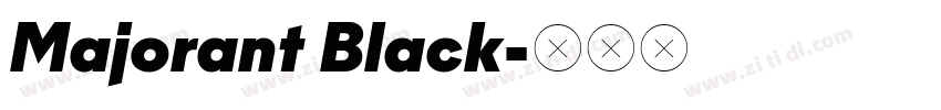 Majorant Black字体转换